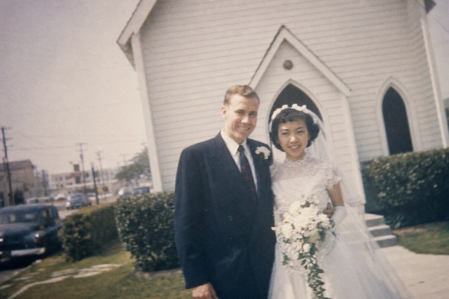 A wedding photo from 1955 California (flashback)